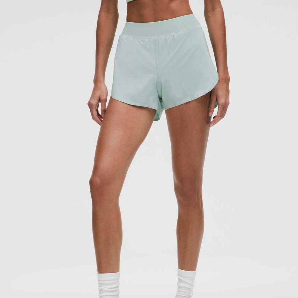 Lululemon Fast and Free High-Rise Classic-Fit Split Short 3"  Sea Water NWT